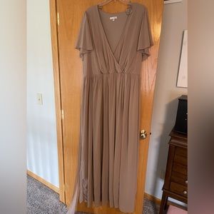 Baltic born Kristina in Taupe.